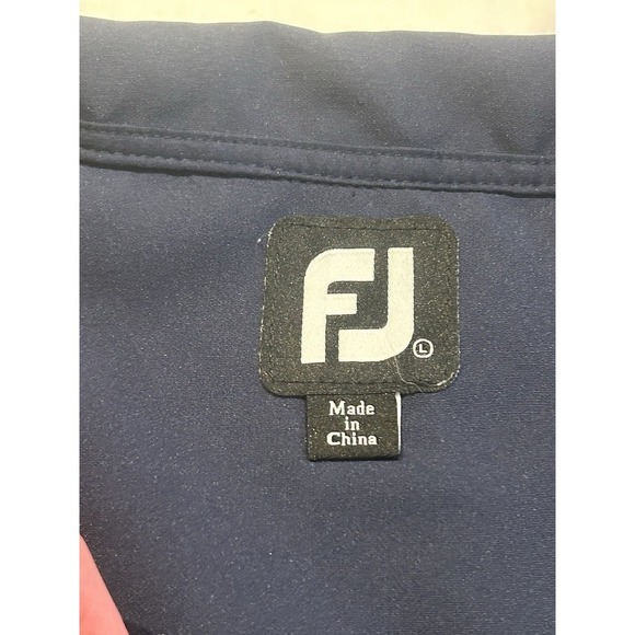 Foot Joy Vest Mens Large Golf Rain Windshirt Windbreaker Jacket 1/4 Zip - Picture 4 of 4